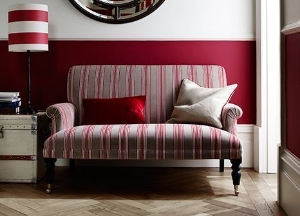 Midhurst Sofa in Ian Mankin Peony Velvet.  Image courtesy of Ian Mankin.co.uk