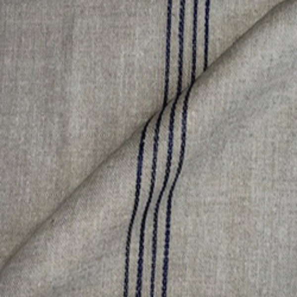 Fabric Baldersby Woven Linen Stripe: Blue