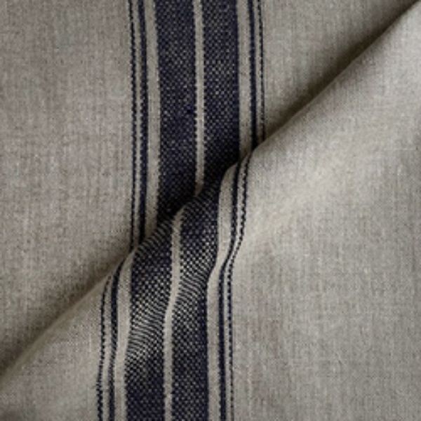 Fabric Ganton Woven LInen Stripe: Blue