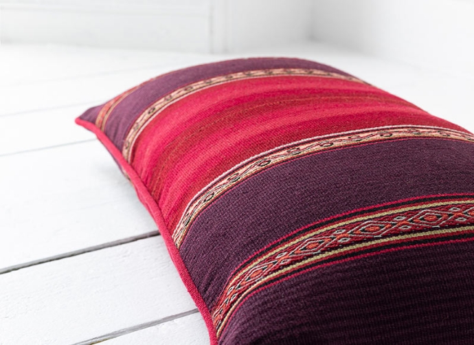 Bolster Cushion in Fabric 7 Patabamba Region Detail