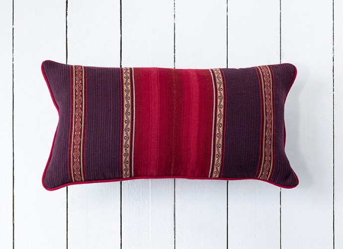 Peruvian Collection: Bolster Cushion in Fabric 7 Patabamba Region