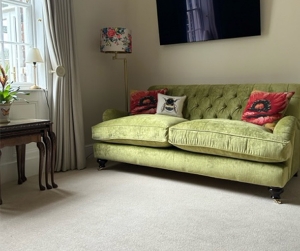 Chiddingfold 3 Seater Sofa in Andrew Martin Mossop Velvet Moss