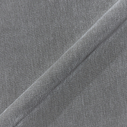 Fabric Super Soft Velvet: Silver