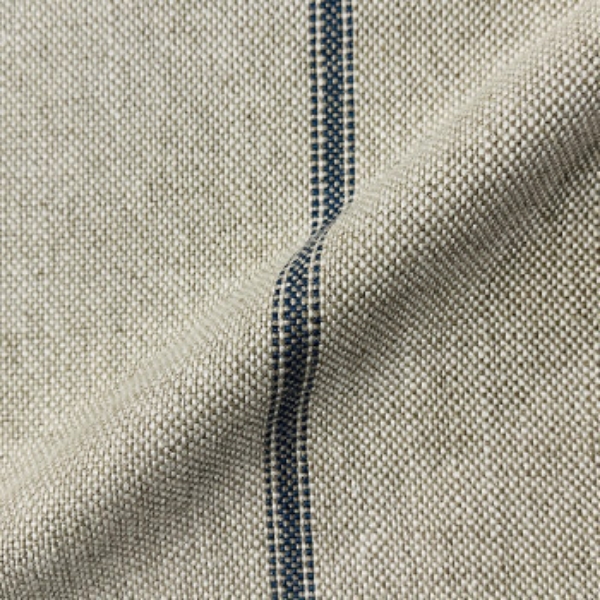 Fabric Grain Sack Stripe Linen: Blue