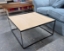 Clearance West Sussex: Square Coffee Table on Industrial Metal Frame
