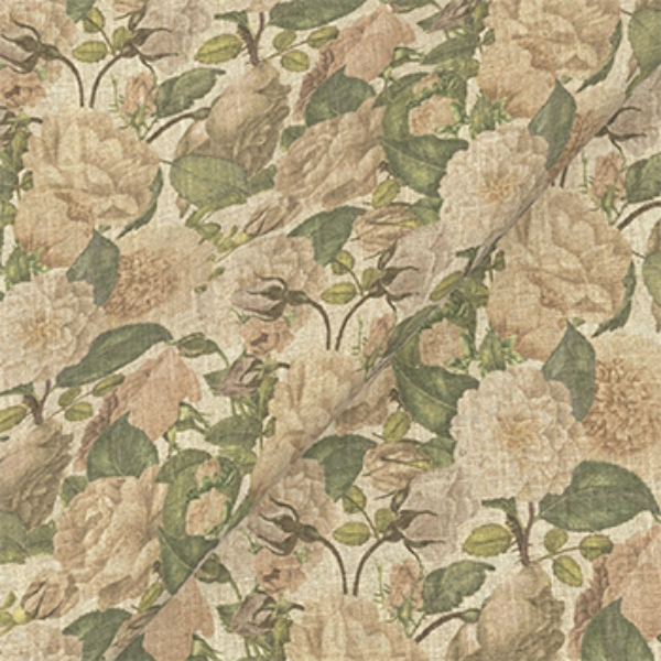 	Exclusive Fabric RHS Etta's Bouquet All Over: Alba