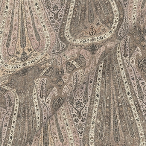 V&A Threads of India on Linen - Paisley Splendour: Almond