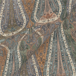 V&A Threads of India on Linen - Paisley Splendour: Steel