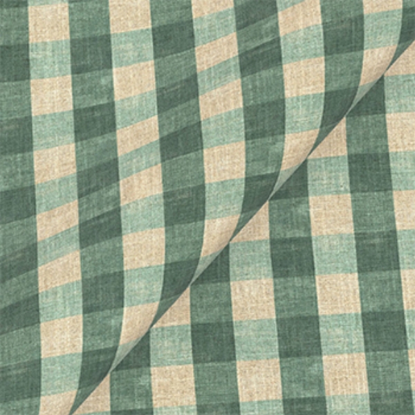 Exclusive Fabric Sussex Gingham Small: Forest  