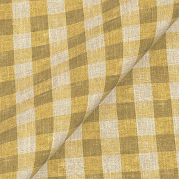 Exclusive Fabric Sussex Gingham Small: Harvest