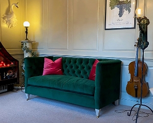 Haresfield 3 Seater Sofa in House Clever Velvet Fern