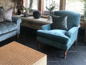 Lyndhurst Chair in J Brown Mythica Jade