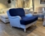 Outlet West Sussex: Coates Chair in RHS Gertrude Jekyll Lattice Blue and Mohair Indigo