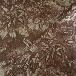 Spill Resistant RHS Ferns Toile: Terracotta