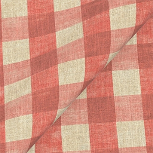 Spill Resistant Sussex Gingham Large: Brick