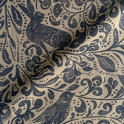Spill Resistant V&A Bird and Rabbit: Navy