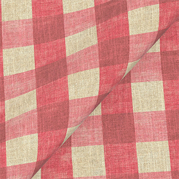 Spill Resistant Sussex Gingham Large: Cardinal