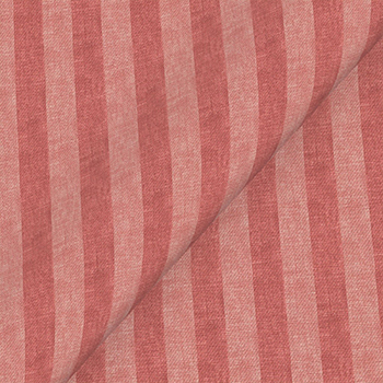Spill Resistant Furrow Stripe Narrow: Tuscan Red