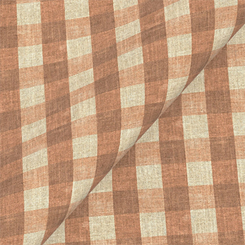 Spill Resistant Sussex Gingham Small: Cinnamon