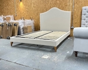 Bermondsey king bed with studded headboard