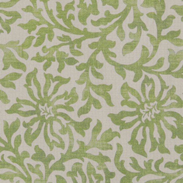 Spill Resistant V&A Floral Scroll: Lime