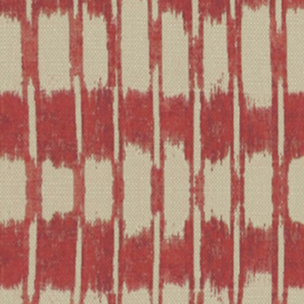 Spill Resistant V&A Ikat: Chilli