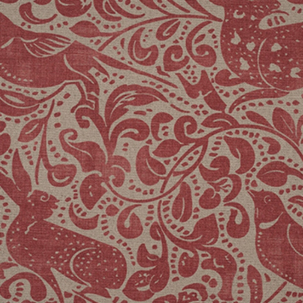 Spill Resistant V&A Bird and Rabbit: Red
