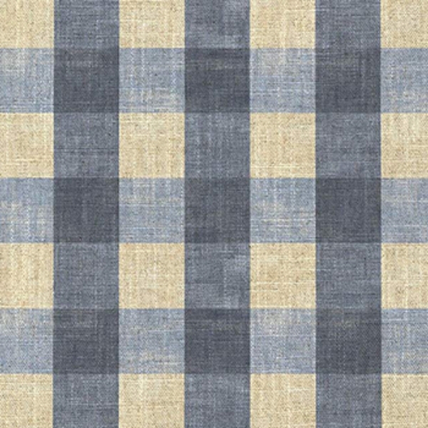 Spill Resistant Sussex Gingham Small: Ink