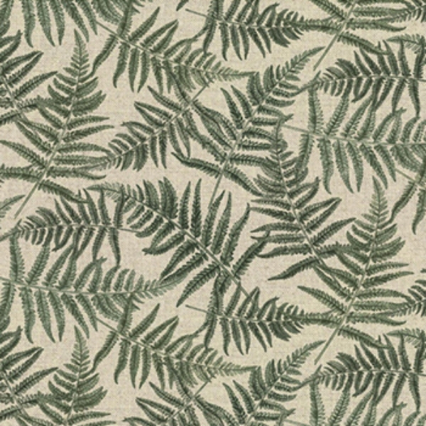 Spill Resistant Frond All Over: Forest Green