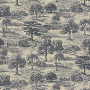 Spill Resistant Woodland Toile: Storm