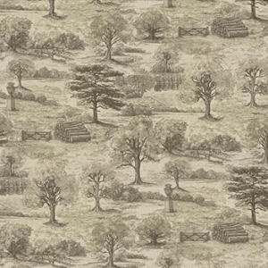 Spill Resistant Woodland Toile: Bark