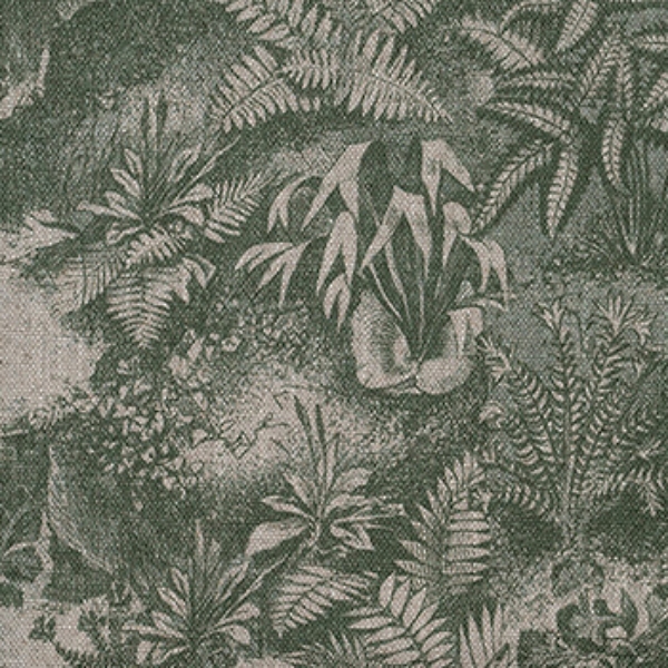 RHS Botanicals - Ferns Toile: Spring Green