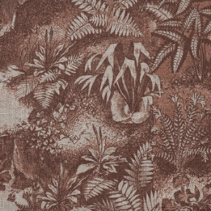 RHS Botanicals - Ferns Toile: Burnt Umber