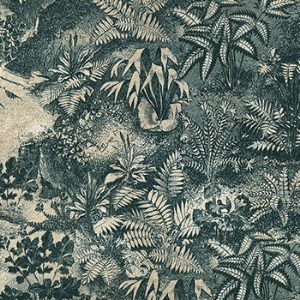 RHS Botanicals on Velvet - Ferns Toile: Emerald