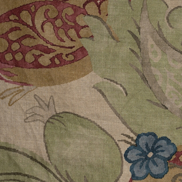 Floral Linen: Carcassonne Laurel