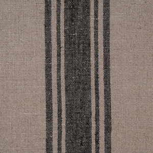 Flemish Stripe Linen: Black