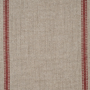Grain Sack Stripe Linen: Red