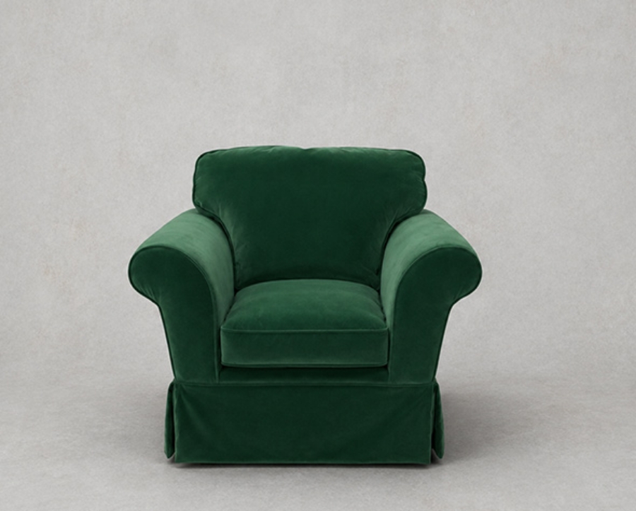 Outlet West Sussex: Lanhydrock chair in Omega lll Velvet Jungle