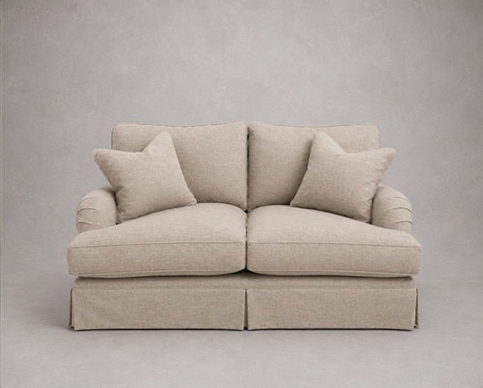 Alwinton 2 Seater Loose Cover Sofa in Whernside Herringbone Spring Grass