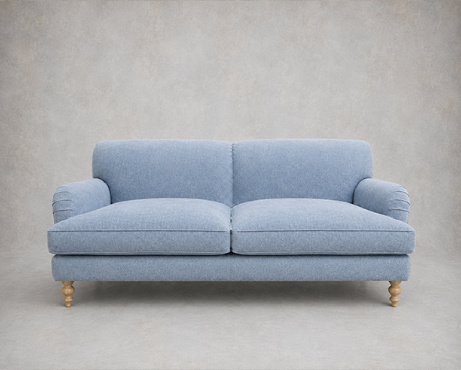 Outlet West Sussex: Kentwell 4 seater sofa in Ross Raffles Pacific