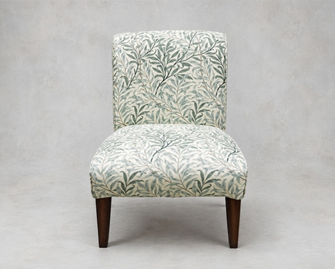 Outlet Edinburgh: Harwood chair in Morris and Co Willow Boughs Cream Pale Green