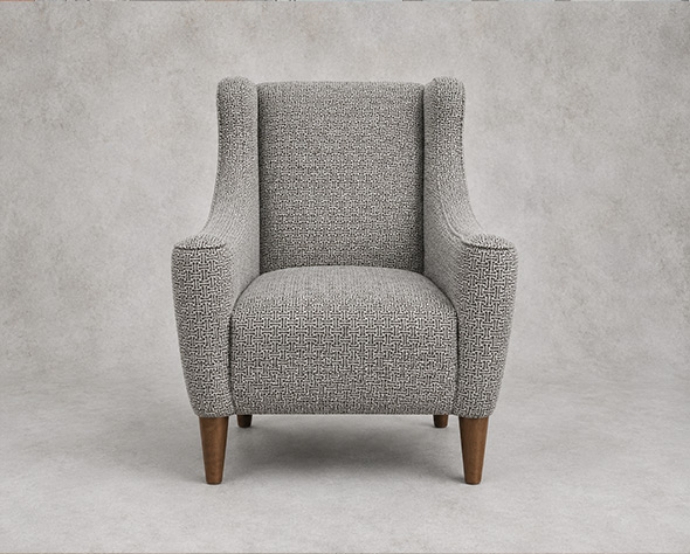 Outlet Salisbury: Sennen chair in RHS Collection Gertrude Jekyll Lattice Blue