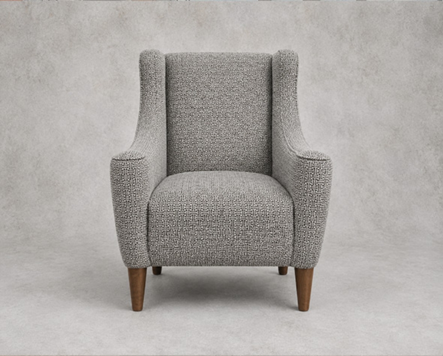 Outlet Salisbury: Sennen chair in RHS Collection Gertrude Jekyll Lattice Blue