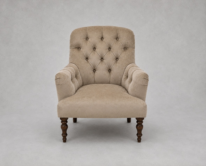 Outlet Salisbury: Tisbury chair in Almost Plain Velvet Ash