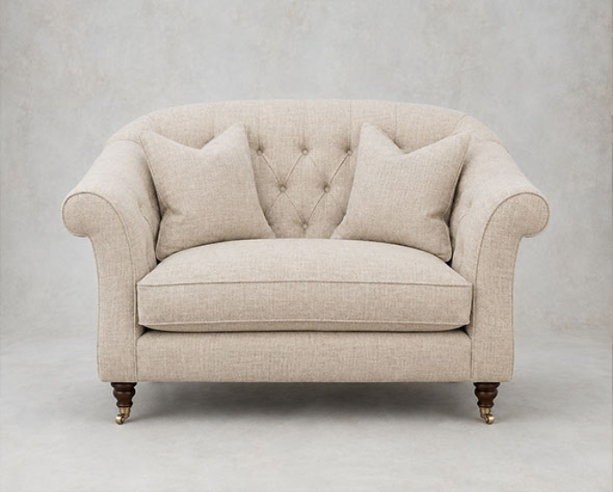 Outlet Stroud: Abbotsbury snuggler in Linwood Freya Weaves Biscuit
