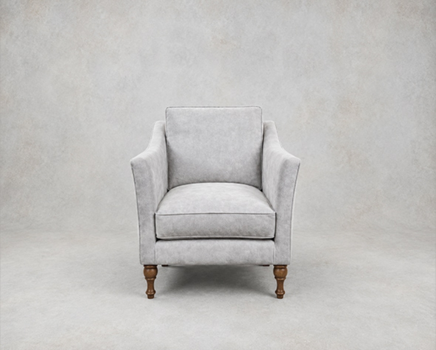 Outlet West Sussex: Brunel Chair in Warwick Lovely Velvet Marble