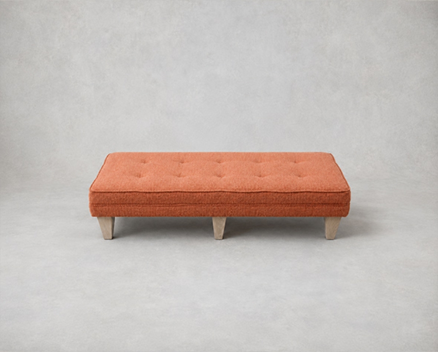 Outlet Salisbury: Kirdford footstool in Faroe Tangerine