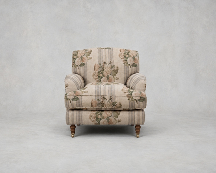 Outlet Manchester: Kentwell chair in RHS Etta's Bouquet Alba Stone