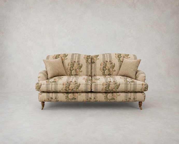 Outlet Manchester: Kentwell 3 seater sofa in RHS Etta's Bouquet Alba Stucco