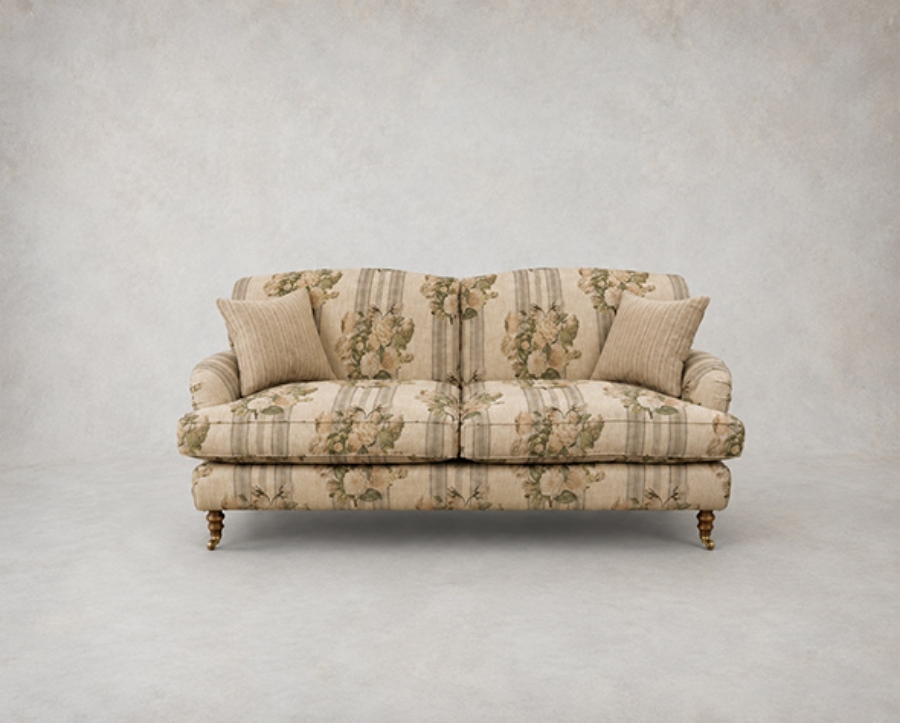 Outlet Manchester: Kentwell 3 seater sofa in RHS Etta's Bouquet Alba Stucco